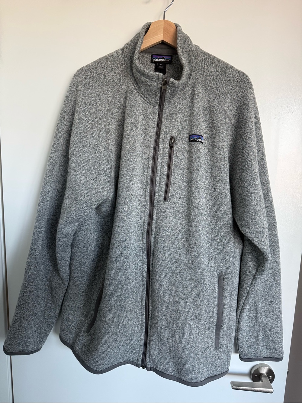 Patagonia Men's Heather Gray Full-Zip Performance Fleece Jacket